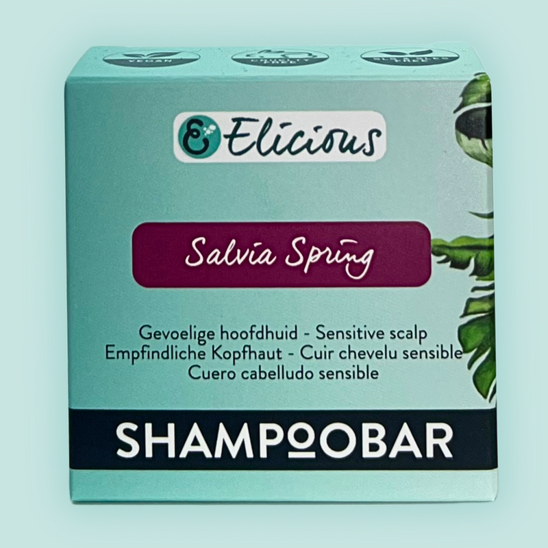 Shampoobar Salvia Spring -følsom hovedbund