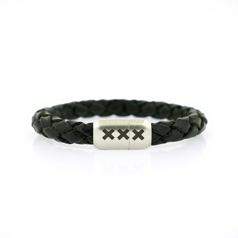 Læderarmbånd Sort | 020 Black Edition