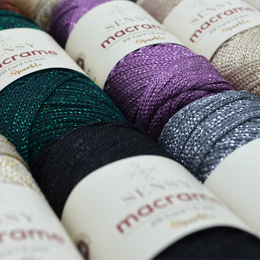 Sensy Premium 1,5 mm Sparkle - 164 iarde 90% polipropilene / 10% poliestere cordoncino macramè