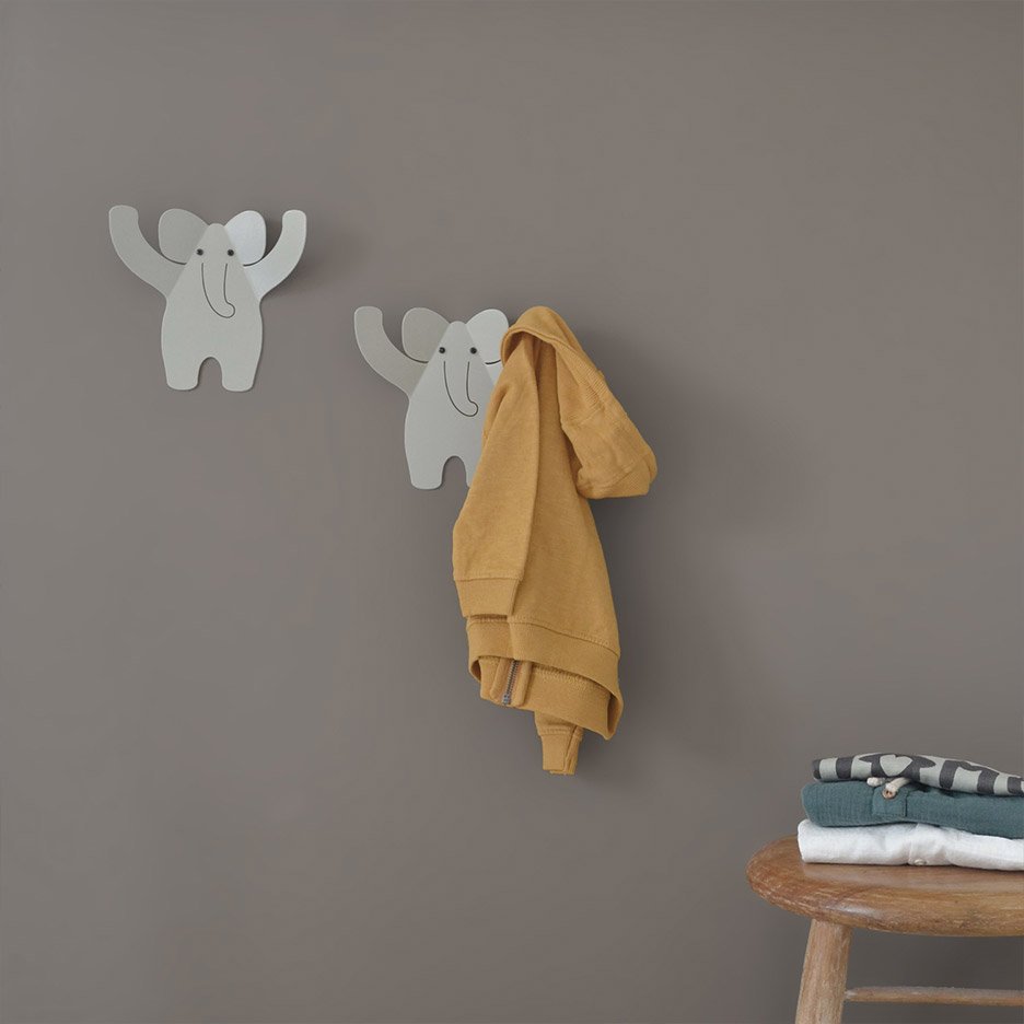 Colgador de pared de elefante