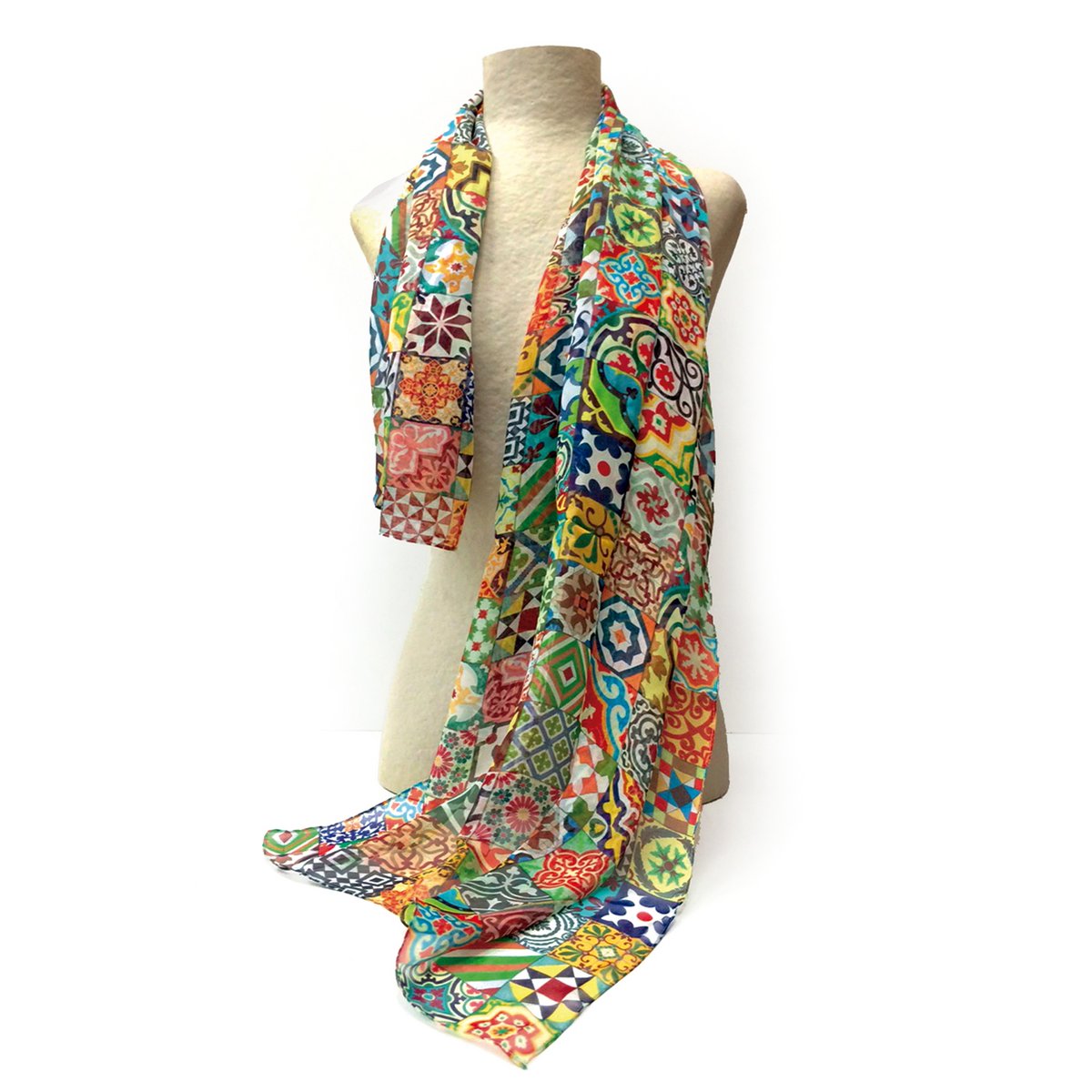 Modernista Tiles Silk Scarf