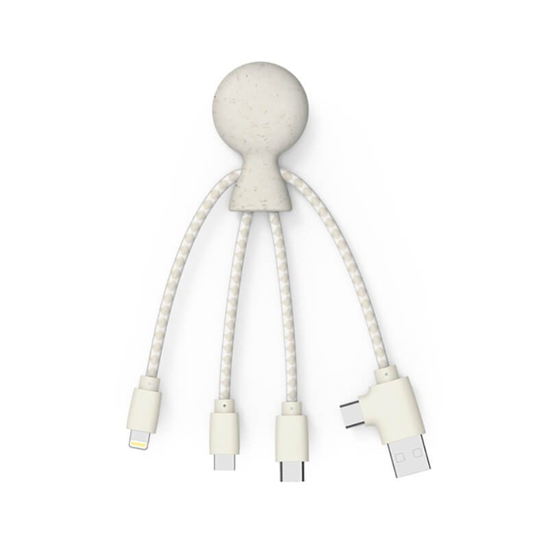 🔌 Mr Bio Multi-connector gerecycleerde plastic kabel 🔌