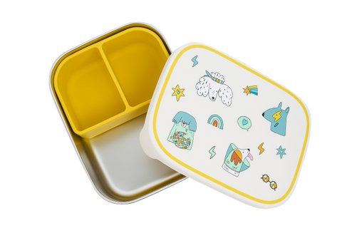 Lunchbox van roestvrij staal Funky Dogs