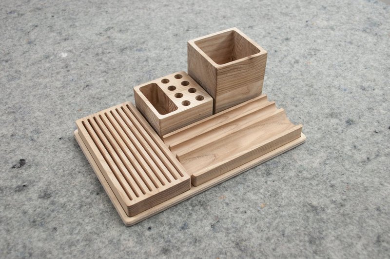 Organisateur de bureau, organisateur de bureau en bois