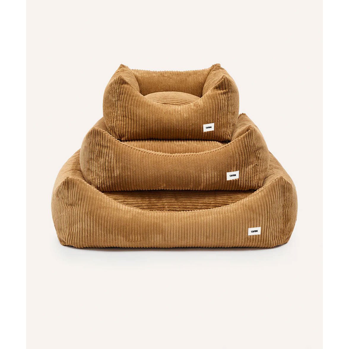 Mustard Corduroy Dog Bed, Snozy