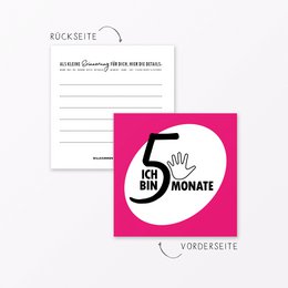 30-piece set of milestone cards "Baby's first year" square