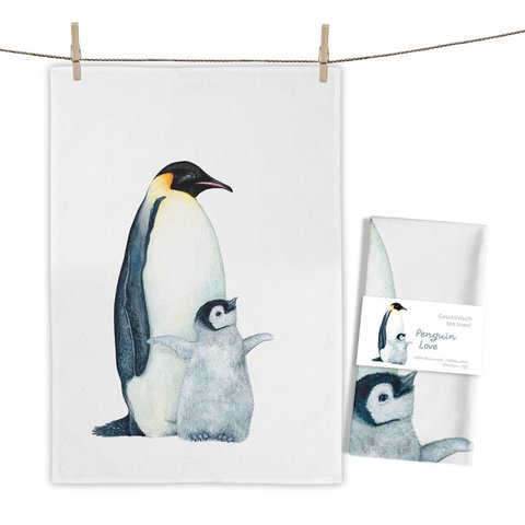 Geschirrtuch Penguin Love