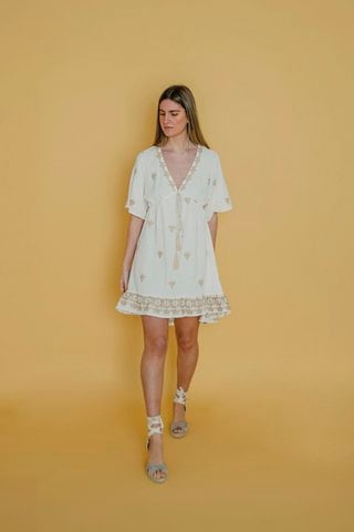Weißes Vega -Kleid