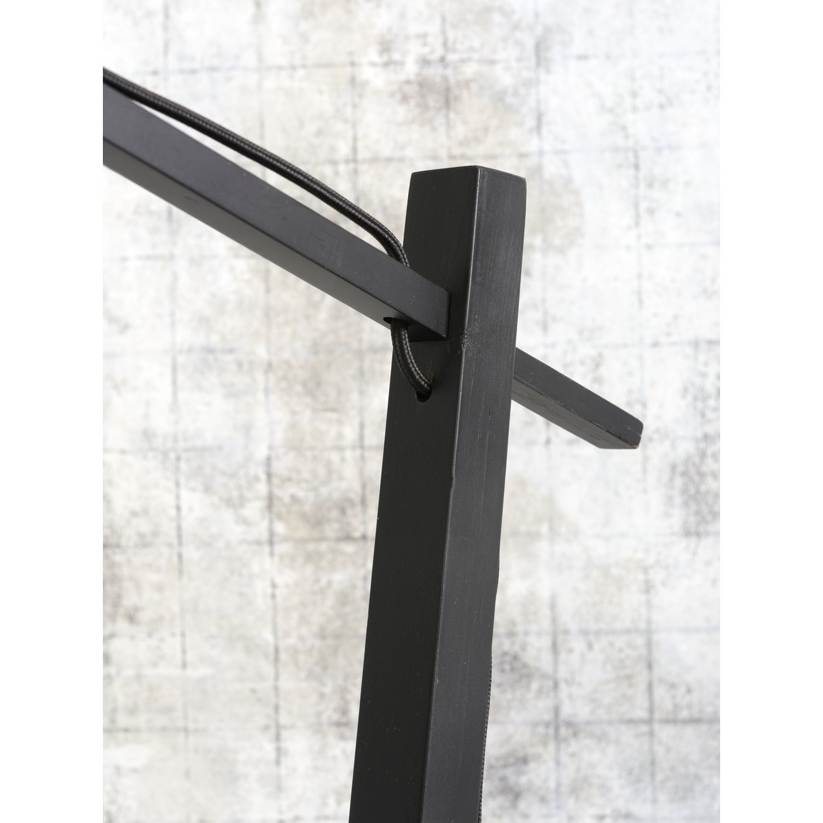 Vloerlamp Andes zw. 4723 l.linnen
