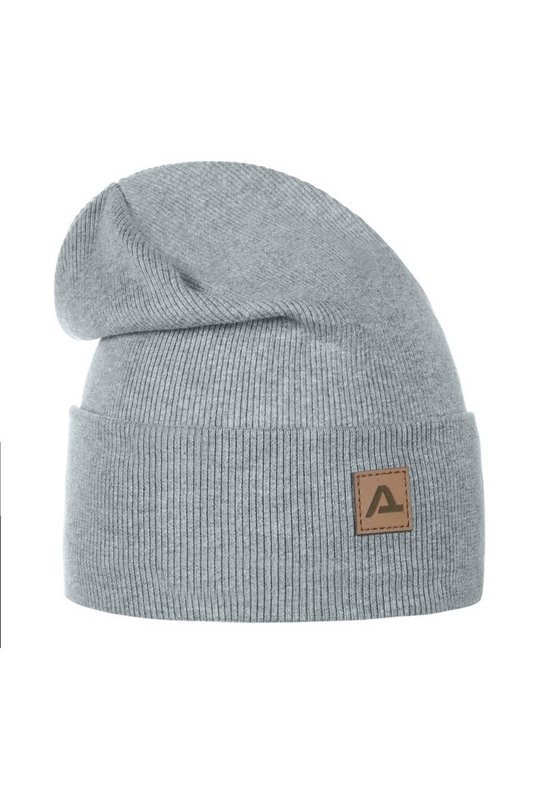 RIB spring hat - cotton - GRAY