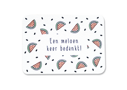 Karte 'Melone mal danke'