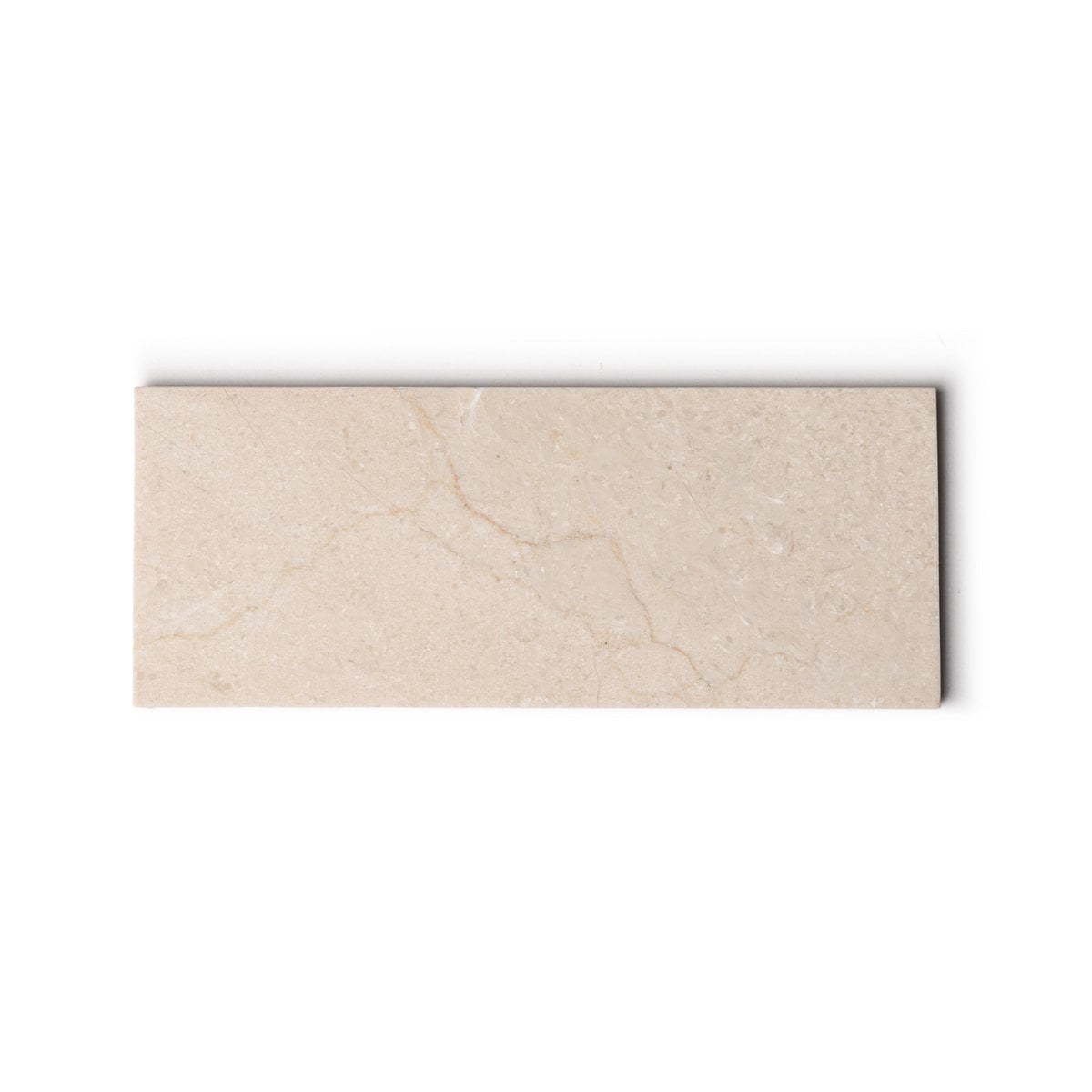 Marble tray rectangle S beige 10x25cm