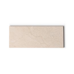 Marmorbakke rektangel S beige 10x25cm