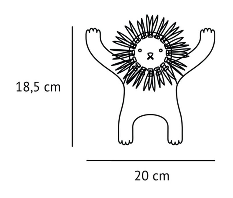 Appendiabiti da parete Leone