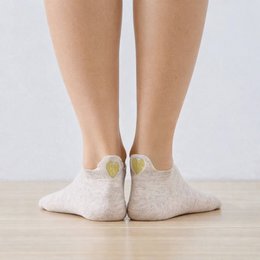 5er-Pack Damensocken Gold Heart Tab I 35-41