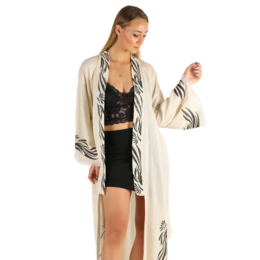 Angel Linen Long Kimono
