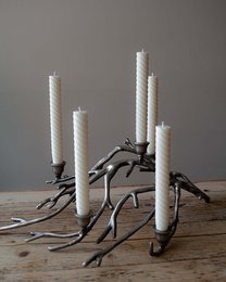 Spiral Taper Candle (Bright Dandelion) | dinner candle