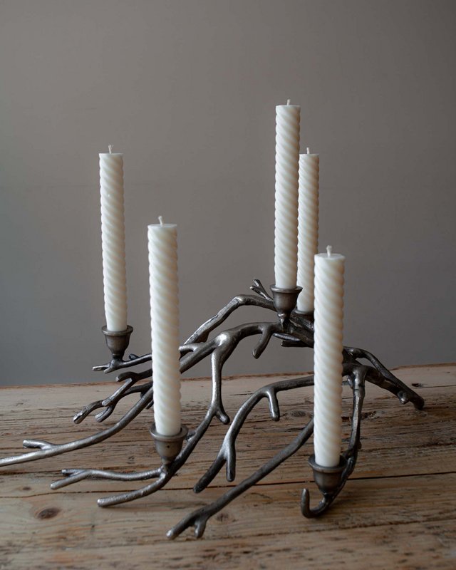 Spiral Taper Candle (Bright Dandelion) | dinner candle