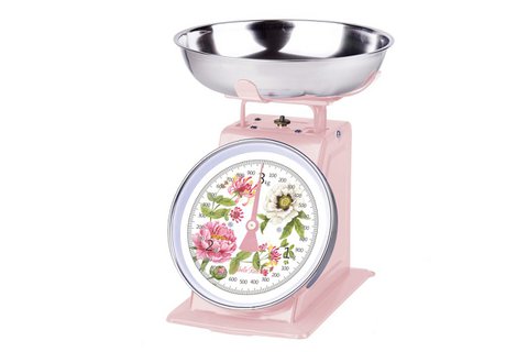 Retro kitchen scale Peony pink 3 kg Isabelle Rose