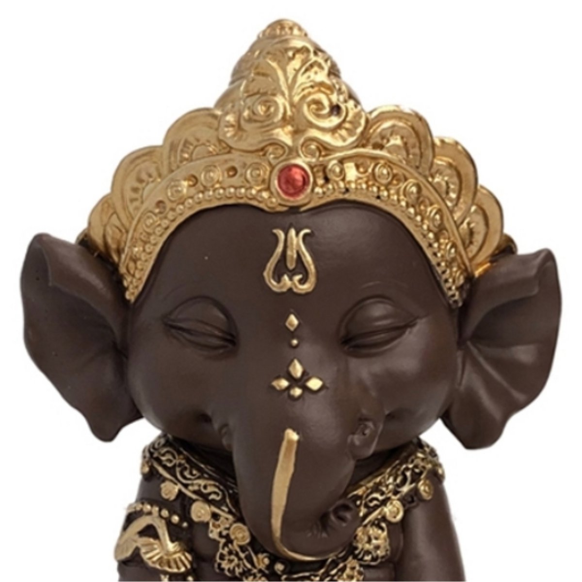 Statuetta Ganesh 2 - Portafortuna - Decorazione Zen e Feng Shui - Per creare un'atmosfera rilassante e spirituale - Idea regalo