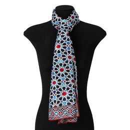 Alhambra Inspired Silk Scarf Fatima