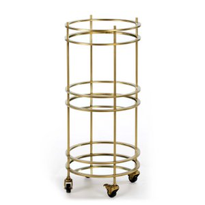 CAMARERA 39X39X92 ESPEJO/METALL DORADO TH1324000