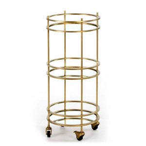CAMARERA 39X39X92 ESPEJO/METALL DORADO TH1324000