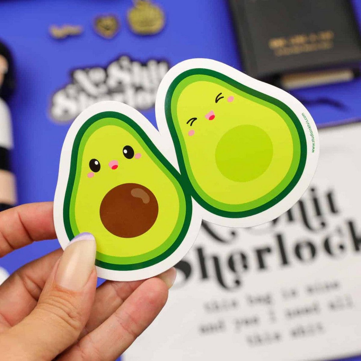 Klistermærke Avocado duo
