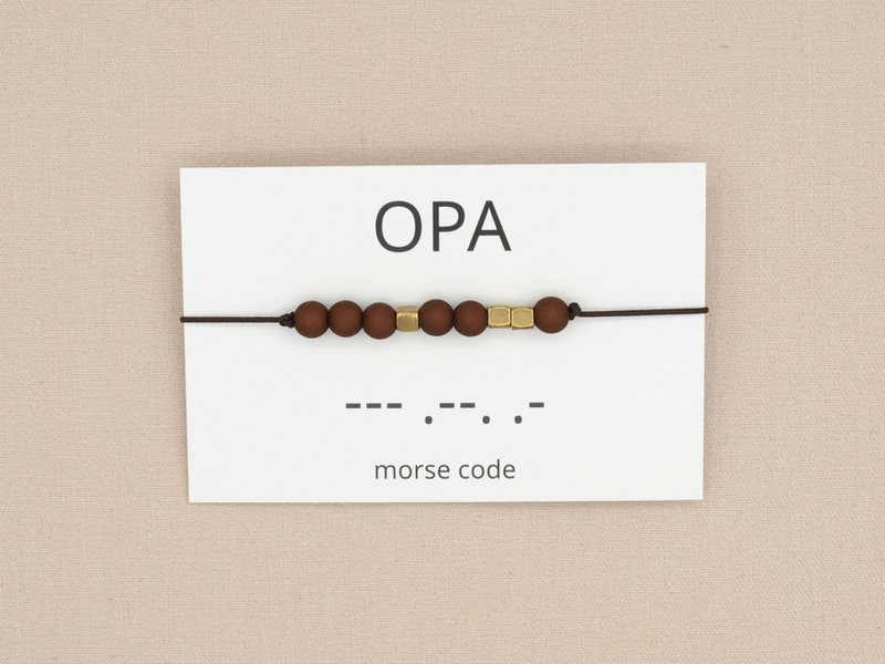 morse code armband opa