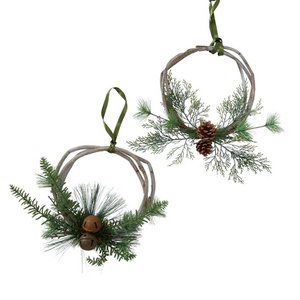 Wreath with pine branch H35cm