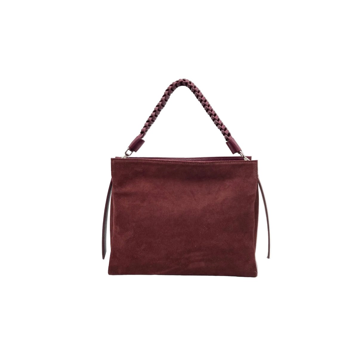 Bolso Bandolera de Ante y Piel Verdadera, Made in Italy, art. 112756