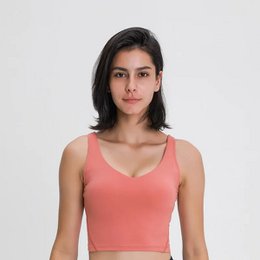 Camiseta sin mangas Nepoagym PASSION con estante, sujetador integrado, Top corto con acolchado extraíble, sujetador deportivo palangre para Yoga y gimnasio