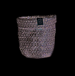 SIZO Knitted Paper Bag Black z wodoodporną biodegradowalną wyściółką