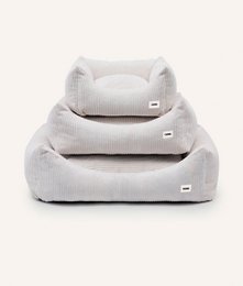Bone White Corduroy Hundeseng, Snozy