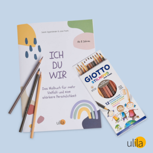 ICH DU WIR - Dein Malbuch inkl. Hautfarbenbuntstifte