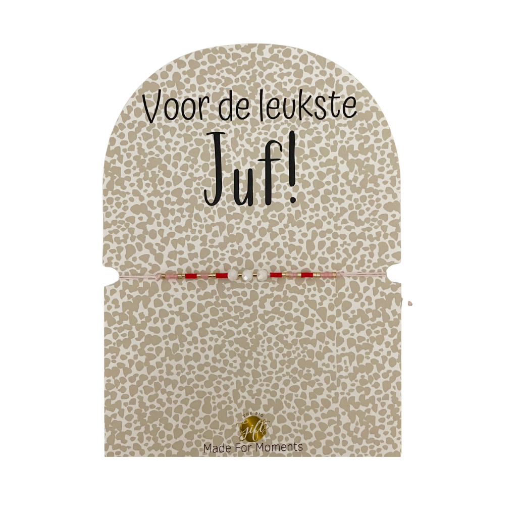 NIEUW Armband – Leukste Juf