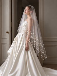 Cascading Lily of the Valley Pearl Brudeslør