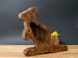 Piggy Bank Kangaroo Braune Farbe