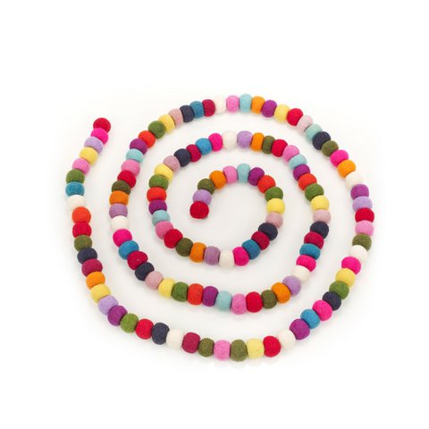 Handgemachte biologisch abbaubare Filz Lametta Bubble Garland Weihnachtsbaum Dekoration