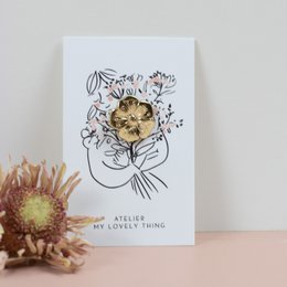 Pin "Butterblume" in Messing