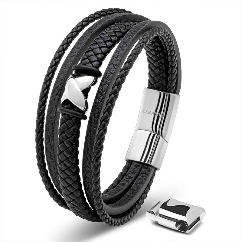 Læderarmbånd "Flake"