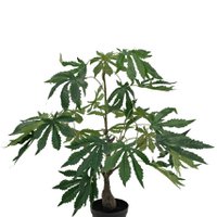 Artificial plant hemp cannabis leaves 60 cm