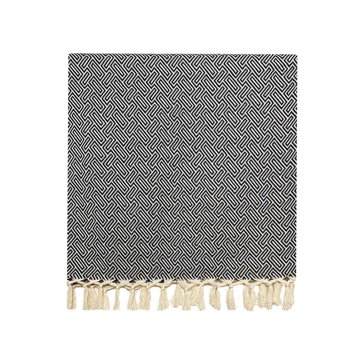Plaid Throw Athene - Black - 150x250cm