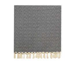 Plaid Throw Athene - Black - 150x250cm