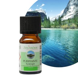 Synergie van etherische oliën - Zuiverend - 10 ml - Gebruik voor diffusie - Verpakt in Frankrijk