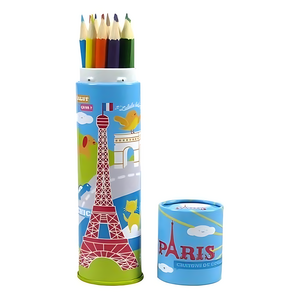Box of colored pencils – Paris is beautiful!