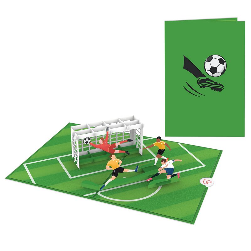 Biglietto pop-up per il calcio