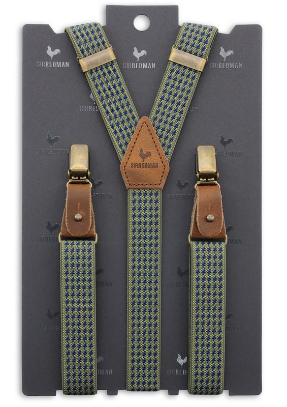 Sir Redman suspenders Dolph Dogtooth