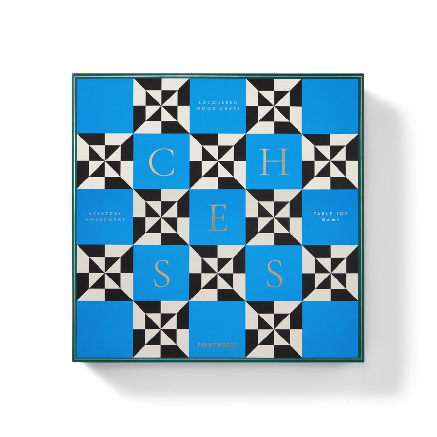 Printworks Spel - Chess lacquered - Poseidon