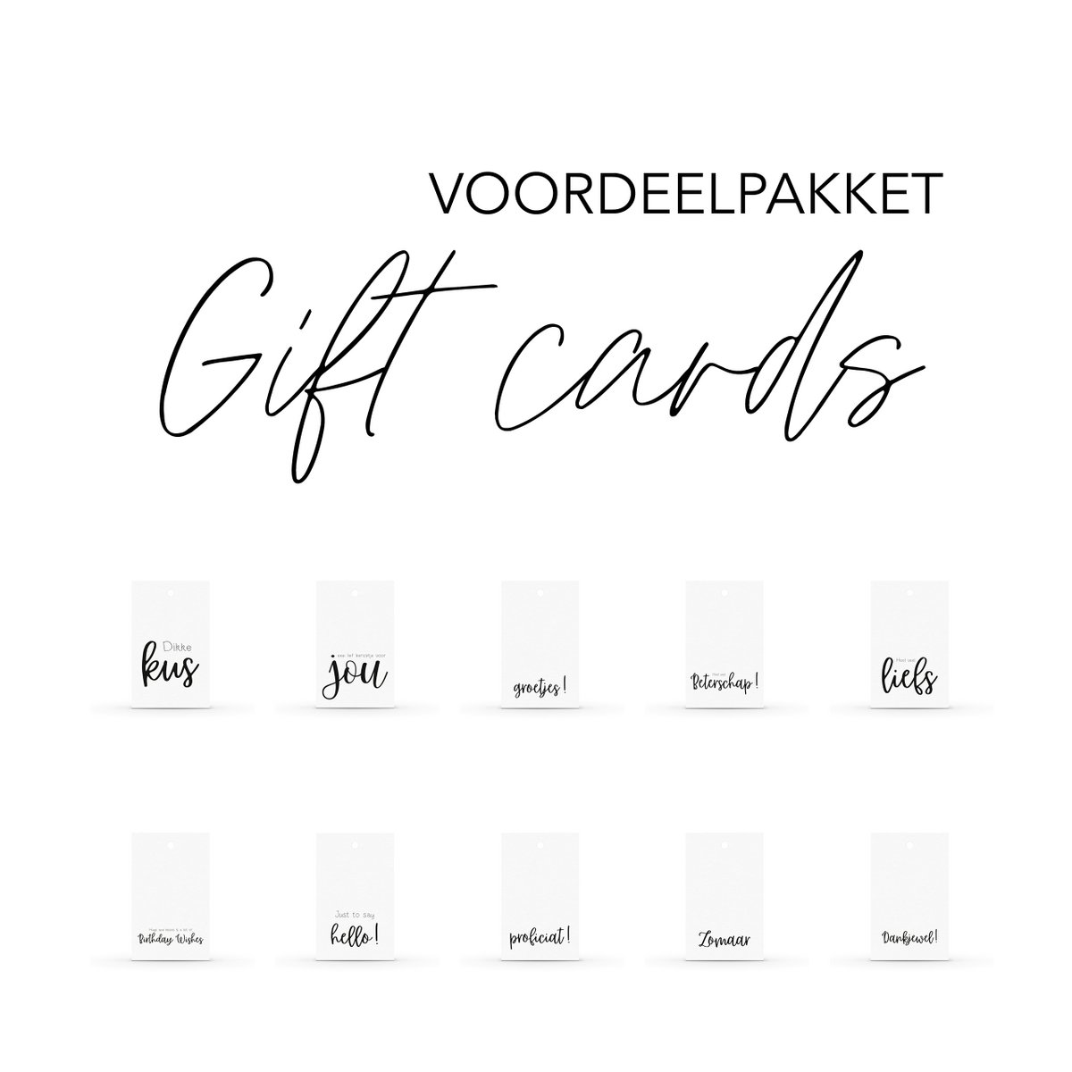 Voordeelpakket Cadeau label Minimal